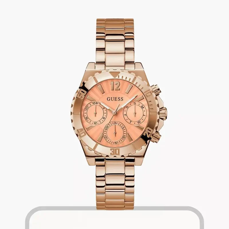 Guess Phoebe Multi-function Rose Gold-tone Dial Ladies Watch- GW0696L3